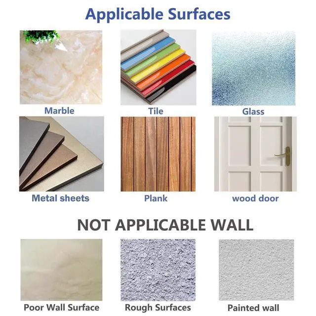 Alt view image 7 of 7 - Adhesive Wall Hooks 13LB Heavy Duty No Drill Transparent Waterproof Hooks for Bathroom Kitchen Towel Coat 8 Pack