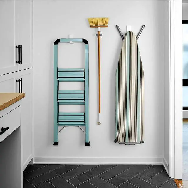 Alt view image 5 of 7 - 10 lb XL Heavyweight Hook, 2 Wall Hooks and 6 Strips, Damage-Free Hanging with Adhesive, Heavy Duty Hanging Great for Organization and Storage