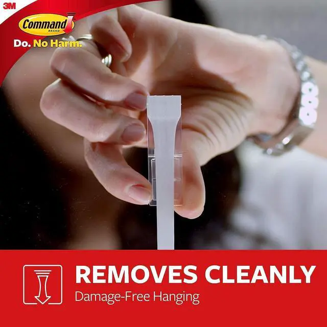 Alt view image 6 of 7 - 10 lb XL Heavyweight Hook, 2 Wall Hooks and 6 Strips, Damage-Free Hanging with Adhesive, Heavy Duty Hanging Great for Organization and Storage