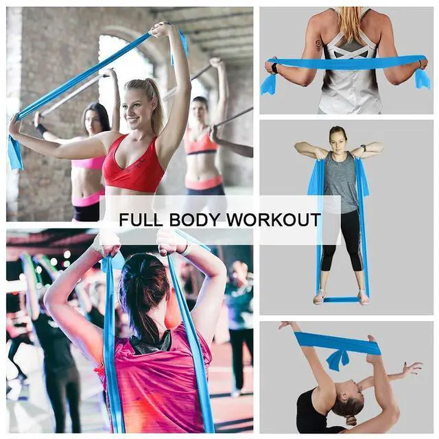 Alt view image 7 of 7 - Resistance Bands,Professional Long Non-Latex Elastic Stretch Bands,Exercise Bands for Physical Therapy, Yoga, Pilates, Rehab, at-Home or The Gym Workouts, Strength Training