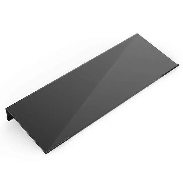 Alt view image 2 of 7 - Acrylic Tilted Computer Keyboard Stand for Ergonomic Typing, Keyboard Tray Holder with Silicone Non-Slip Case, Black