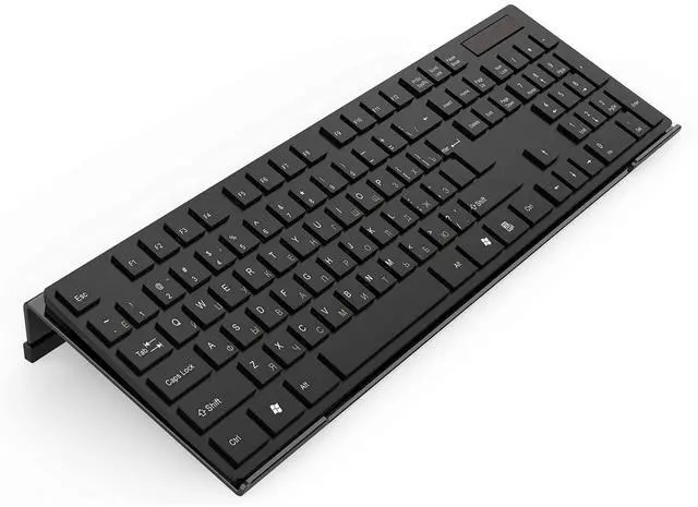 Main image of Acrylic Tilted Computer Keyboard Stand for Ergonomic Typing, Keyboard Tray Holder with Silicone Non-Slip Case, Black