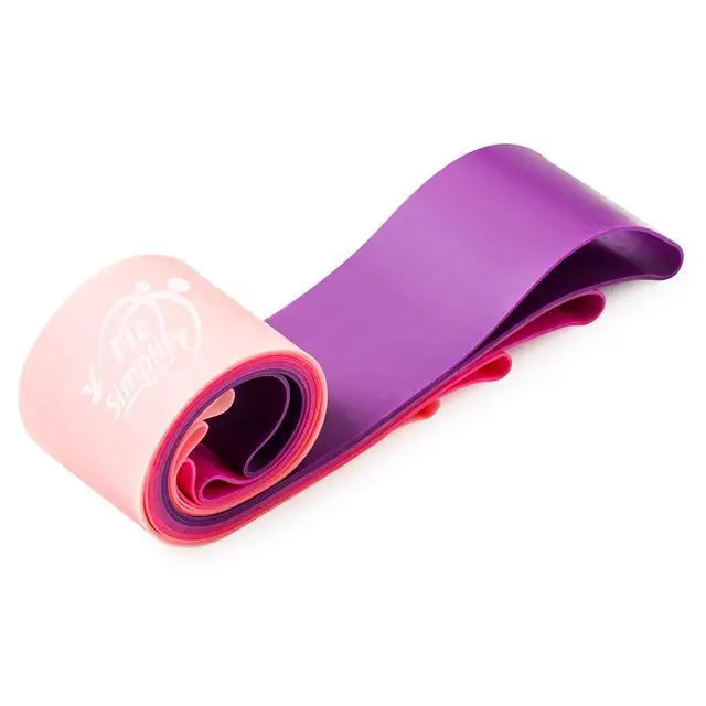 Alt view image 3 of 7 - Resistance Loop Exercise Bands with Instruction Guide and Carry Bag, Set of 5