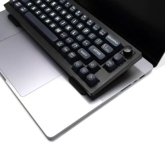 Alt view image 5 of 7 - Lift Riser Acrylic for External Keyboard, Frosted Surface Black, Office Gaming Laptop Keyboard Cover Mechanical 40%/60%/65%/70% Stand Holder Made for MacBook Air/Pro 13"/14"/15"/16"