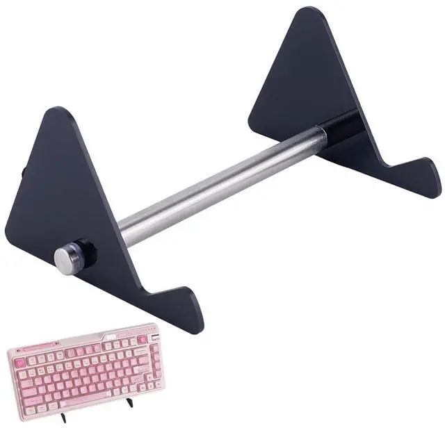Main image of Acrylic Keyboard Display Stand 1-Tier Portable Keyboard Display Shelf Black Display Keyboard Holder Removable Keyboard Storage Holder for Home Office Study