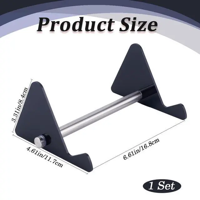 Alt view image 2 of 6 - Acrylic Keyboard Display Stand 1-Tier Portable Keyboard Display Shelf Black Display Keyboard Holder Removable Keyboard Storage Holder for Home Office Study