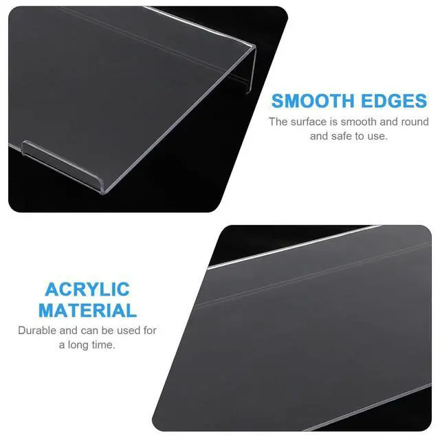 Alt view image 6 of 7 - Acrylic Computer Keyboard Stand Adjustable Anti-Slip Tray for Desk Design Suitable for Home Office and Gaming Random Color