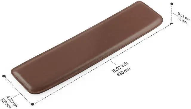 Alt view image 2 of 7 - PU Leather Keyboard Pad - Premium Ergonomic Support for Comfortable Typing at Work and Home