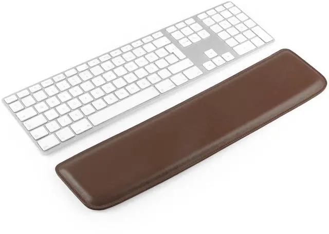 Main image of PU Leather Keyboard Pad - Premium Ergonomic Support for Comfortable Typing at Work and Home