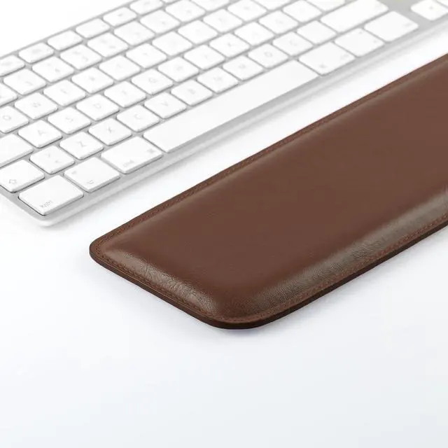 Alt view image 7 of 7 - PU Leather Keyboard Pad - Premium Ergonomic Support for Comfortable Typing at Work and Home