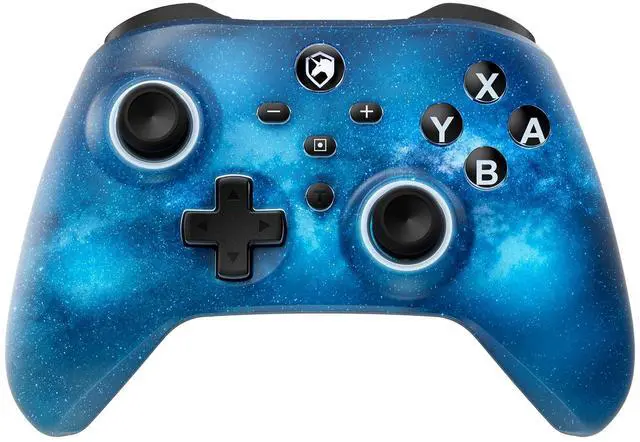 Main image of Pro Controller for Switch/PC/iOS/Android, 1000mAh Wireless Gaming Controller With 9 Color RGB Light, Macro Buttons, 6 Axis Gyro, Dual Vibration, Turbo