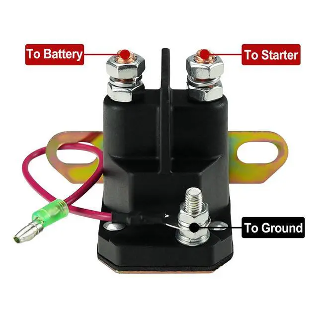 Alt view image 3 of 6 - Starter Solenoid Relay 4010930 Replacement for Po-laris Sports-man 250 300 335 400 500 600 700 ATV UTV 3087196 3085521 3083211