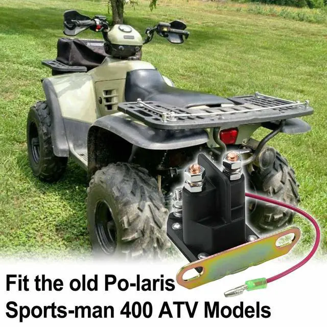 Alt view image 6 of 6 - Starter Solenoid Relay 4010930 Replacement for Po-laris Sports-man 250 300 335 400 500 600 700 ATV UTV 3087196 3085521 3083211