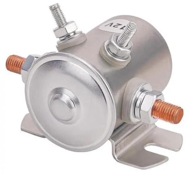 Main image of 12VDC Max 300A Continuous Duty Solenoid Relay 4-Terminal - Fit for EZGO Marathon 1979-1994 & Automotive Marine Boat Winch Electric Golf Cart Camper - Replaces 70-111224 3635820 1114208 1114223