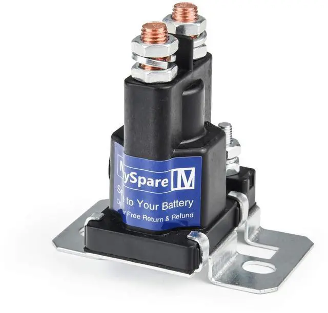 Main image of 80-Amp 12V Continuous Duty Solenoid Battery Isolator and Starter Relay - White 4 Pin SPST