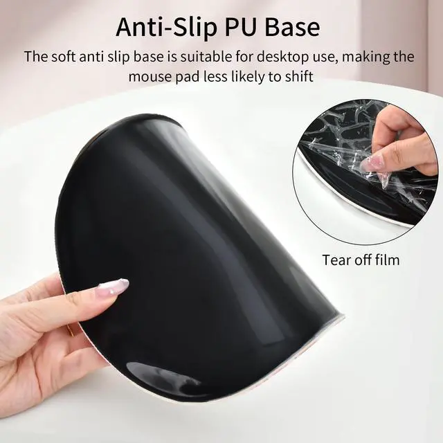 Alt view image 6 of 7 - Retro Checkered Mouse Pad with Support Wrist Rest,Cute Funny Boho Ergonomic Mouse Pad with Non-Slip Base for Office Gaming Working Computers,Desk Accessories Pain Relief,Colorful