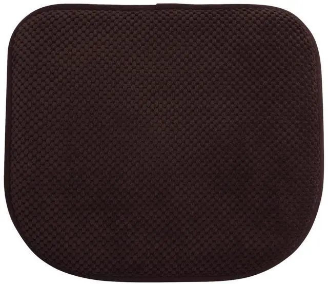 Main image of Brown Foam Seat Cushions Kitchen Chairs Pads for Dining Chairs Non Slip Office Seat Cushions Washable U Shaped Soft Thick Large Metal Wooden Chair Cushions,17" x 15"