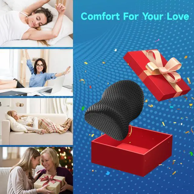 Alt view image 7 of 7 - Lumbar Support Pillow for Office Chair Car Lumbar Pillow,Memory Foam Back Cushion with Breathable 3D Mesh Lumbar Support Orthopedic Backrest for Lower Back Pain Relief Ergonomic, LowerBackSupportBlack
