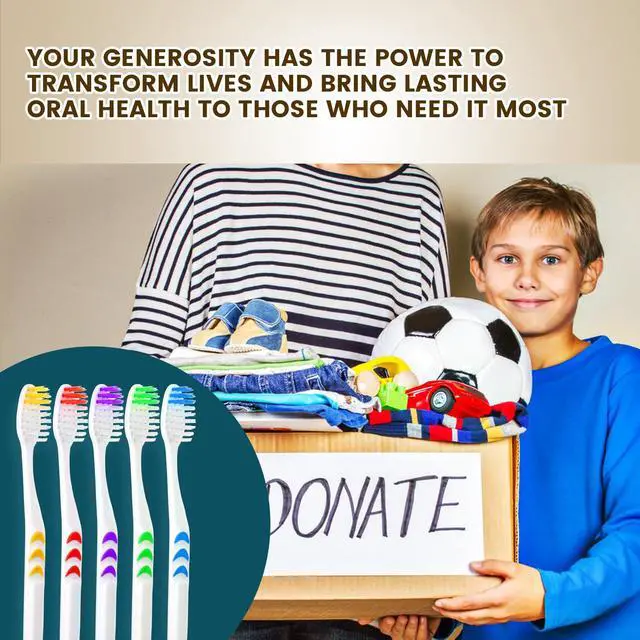 Alt view image 7 of 7 - 50 PCS Premium Individually Wrapped Bulk Toothbrush Pack, Disposable Toothbrushes, Kids Toothbrush, Medium Soft Bristle Toothbrushes, Ergonomics Handle, Perfect for Travel Hotel Donation