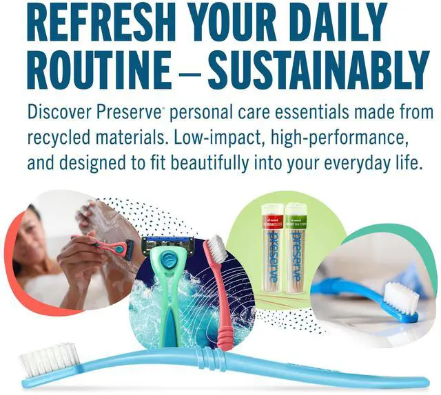 Alt view image 7 of 7 - Eco Friendly Adult Toothbrushes, Made in The USA from Recycled Plastic, Lightweight Paper Packaging, Ultra Soft Bristles, Colors Vary, 3 Count