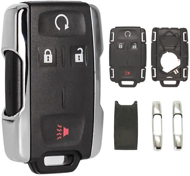 Main image of Key Fob Shell Case Replacement for Chevy Colorado Silverado GMC Canyon Sierra 2014 2015 2016 2017 2018 2019 2020 2021 2022 2023 Keyless Entry Remote Control 4Buttons Cover M3N-32337100