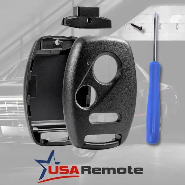 Alt view image 2 of 7 - CUTTING NOT REQUIRED - Key Fob Keyless Entry Remote Shell Case & Pad fits Honda Accord/Civic/CR-V/Fit/Odyssey/Pilot/Ridgeline/CR-Z