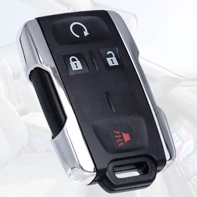 Alt view image 7 of 7 - Key Fob Shell Case Replacement Fits for Chevy Silverado Colorado GMC Canyon Sierra 2014 2015 2016 2017 2018 2019 2020 2021 2022 2023 Keyless Entry Remote Control 4 Button Cover M3N-32337100