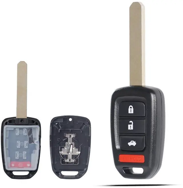 Main image of Key Fob Shell Case Replacement Fits for Honda Accord Civic CRV HRV 2013-2021 Keyless Entry Remote Control 4 Button Pad Cover MLBHLIK6-1TA MLBHLIK6-1T