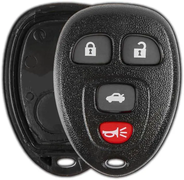 Main image of Key Fob Cover Case Replacement for 2006 2007 2008 2009 2010 2011 2012 2013 2014 2015 2016 Buick Cadillac Chevrolet Chevy Remote Shell, 4-Button 15912859, No Programming Required