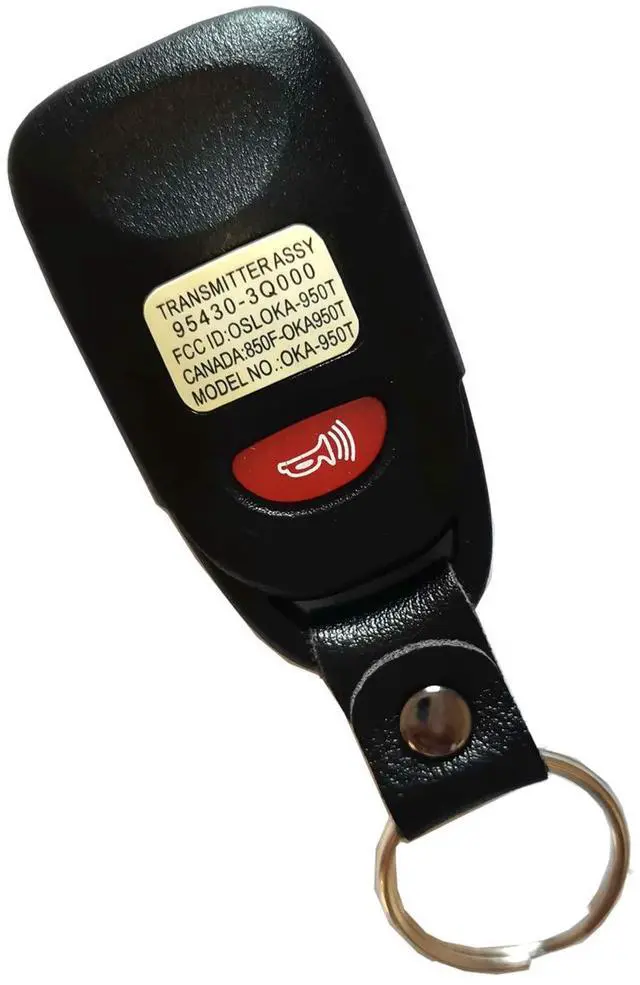 Alt view image 6 of 6 - Replacement Key Fob Case Shell Fit for Hyundai Elantra Accent Sonata Kia Optima Keyless Entry Remote Car Key Housing Casing Outer Cover 3 Button + Panic (1)