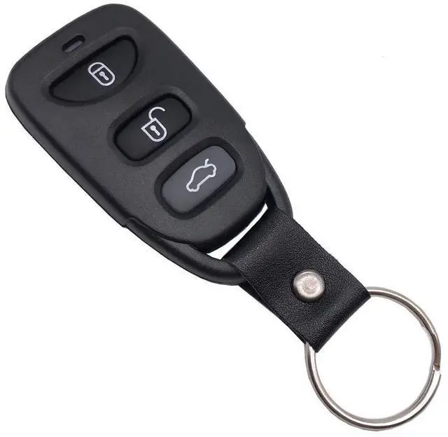 Alt view image 3 of 6 - Replacement Key Fob Case Shell Fit for Hyundai Elantra Accent Sonata Kia Optima Keyless Entry Remote Car Key Housing Casing Outer Cover 3 Button + Panic (1)