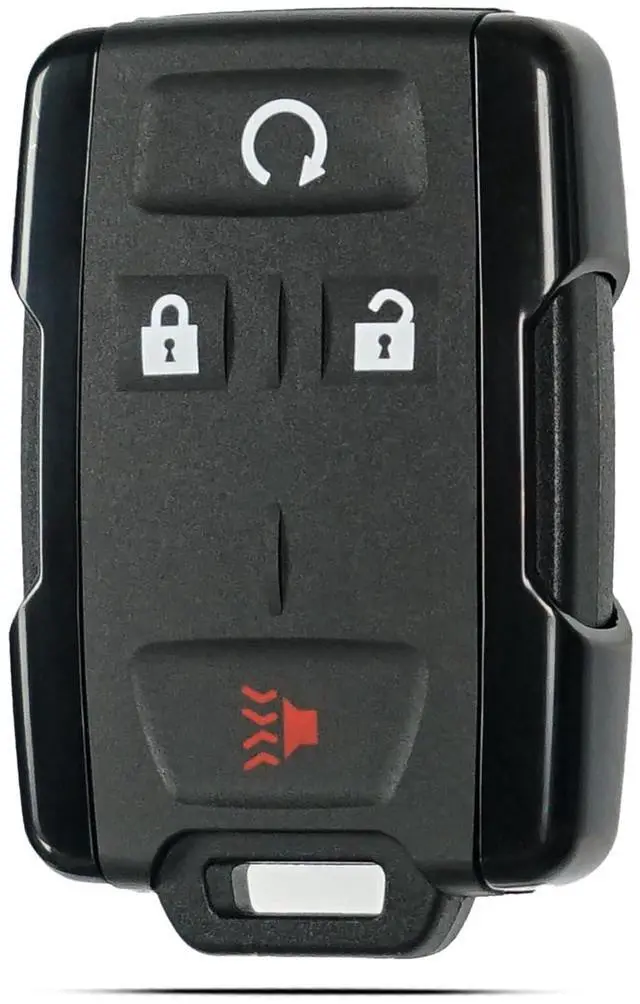 Main image of Key Fob Shell Case Replacement Fits for Chevrolet Colorado Chevy Silverado GMC Canyon Sierra 2014 2015 2016 2017 2018-2021 Keyless Entry Remote Control 4 Button Pad Cover Black M3N-32337100