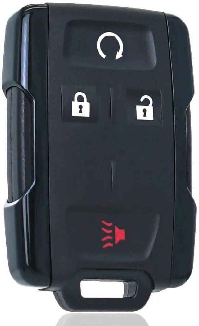Alt view image 6 of 7 - Key Fob Shell Case Replacement Fits for Chevrolet Colorado Chevy Silverado GMC Canyon Sierra 2014 2015 2016 2017 2018-2021 Keyless Entry Remote Control 4 Button Pad Cover Black M3N-32337100