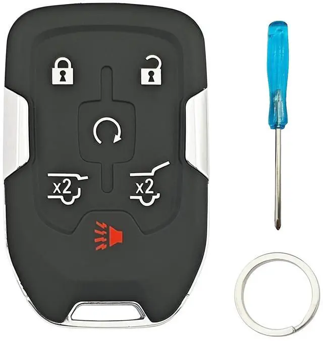 Main image of Smart Replacement Key Fob Cover fit for 2014-2020 GMC Yukon Chevy Suburban Tahoe Keyless Entry Remote Key Fob Shell