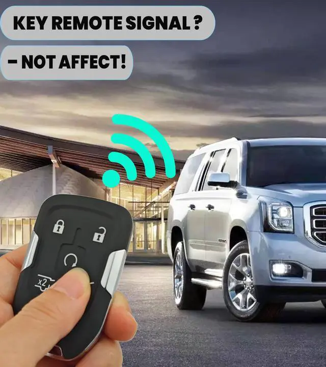 Alt view image 4 of 6 - Smart Replacement Key Fob Cover fit for 2014-2020 GMC Yukon Chevy Suburban Tahoe Keyless Entry Remote Key Fob Shell