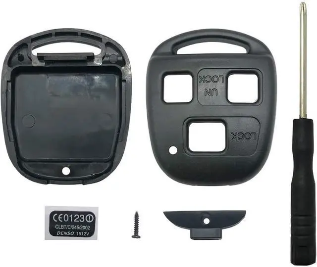 Alt view image 2 of 6 - Keyless Entry Remote Control Key Replacement Key Fob Cover Shell Fits for Lexus ES300 ES330 GS300 GS400 GS430 GX470 IS300 is330 LS400 LS430 LX470 RX300 RX330 RX350 RX400h RX450h2 SC430 Key Fob