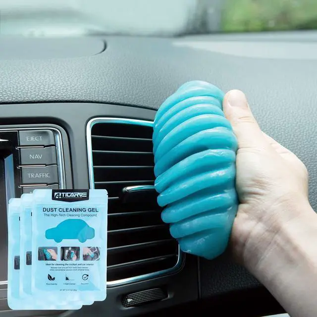 Main image of 3 Pack Cleaning Gel for Car Detailing Putty Car Vent Cleaner Goo Cleaning Putty Gel Auto Detailing Tools Car Interior Cleaner Dust Cleaning Mud for Cars Dust Cleaner Slime Keyboard Cleaner