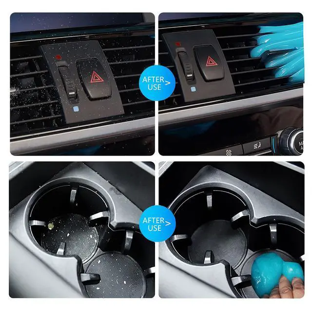 Alt view image 6 of 7 - 3 Pack Cleaning Gel for Car Detailing Putty Car Vent Cleaner Goo Cleaning Putty Gel Auto Detailing Tools Car Interior Cleaner Dust Cleaning Mud for Cars Dust Cleaner Slime Keyboard Cleaner