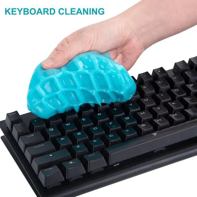 Alt view image 4 of 7 - 3 Pack Cleaning Gel for Car Detailing Putty Car Vent Cleaner Goo Cleaning Putty Gel Auto Detailing Tools Car Interior Cleaner Dust Cleaning Mud for Cars Dust Cleaner Slime Keyboard Cleaner