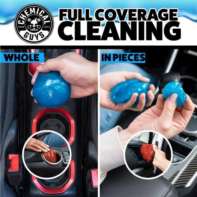 Alt view image 4 of 7 - Sticky Icky Car Cleaning Gel, Green Apple & Sweet Strawberry Scent - Detailing Kit, Car Dust Crevice Cleaner, Slime Auto Air Vent, Cleaning Putty For Keyboard Cleaner (2 Pack) - CJK1002