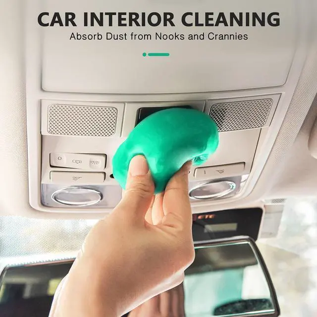 Alt view image 2 of 7 - Cleaning Gel for Car Detailing Car Cleaning Putty Auto Detailing Gel Detail Tools for Car Interior Cleaner Kit Car Vent Cleaner Automotive Car Cleaner Green