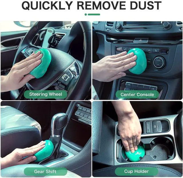 Alt view image 3 of 7 - Cleaning Gel for Car Detailing Car Cleaning Putty Auto Detailing Gel Detail Tools for Car Interior Cleaner Kit Car Vent Cleaner Automotive Car Cleaner Green