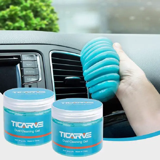 Main image of 2Pack Cleaning Gel Car Putty Car Detail Putty Auto Detail Gel Detail for Car Interior Cleaner Kits Automotive Car Slime Keyboard Cleaner Blue (320g/11.2oz)