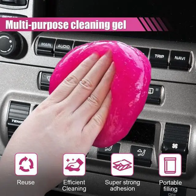 Alt view image 3 of 6 - 2PCS Car Cleaning Gel Detailing Putty, Reusable Auto Detailing Tools Car Slime Cleaner Dust Cleaning Gel for Vehicle Interior Air Vent, Keyboard Dust Remover Present for Men Women, 5.6oz(160g)