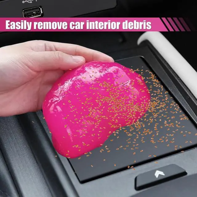 Alt view image 4 of 6 - 2PCS Car Cleaning Gel Detailing Putty, Reusable Auto Detailing Tools Car Slime Cleaner Dust Cleaning Gel for Vehicle Interior Air Vent, Keyboard Dust Remover Present for Men Women, 5.6oz(160g)