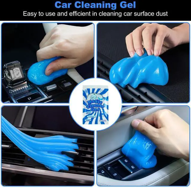 Alt view image 5 of 7 - 10PCS Car Detailing Cleaning Kit Interior Cleaner, Car Detailing Brushes, Car Duster, Car Cleaning Gel, Microfiber Cleaning Cloth, Car Accessories Essentials Supplies Tools for Auto,Truck, Interior