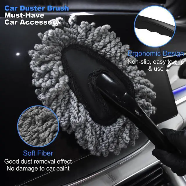 Alt view image 3 of 7 - 10PCS Car Detailing Cleaning Kit Interior Cleaner, Car Detailing Brushes, Car Duster, Car Cleaning Gel, Microfiber Cleaning Cloth, Car Accessories Essentials Supplies Tools for Auto,Truck, Interior