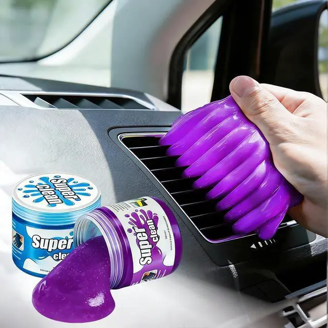 Main image of 2-Pack Car Cleaning Gel, Universal Interior Detailing Putty Slime, Dust Remover for Car Vents, Dashboard & Keyboard, Ideal Gift for Men & Women