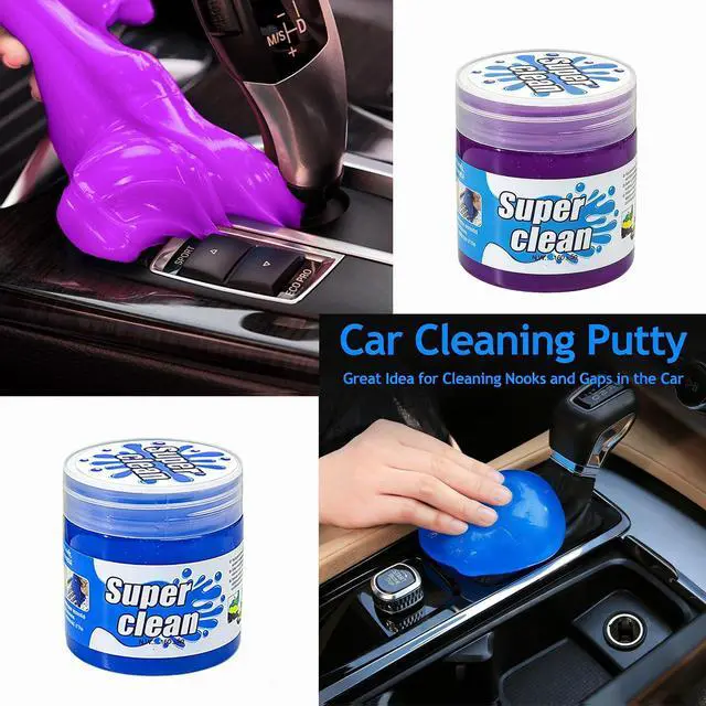 Alt view image 4 of 7 - 2-Pack Car Cleaning Gel, Universal Interior Detailing Putty Slime, Dust Remover for Car Vents, Dashboard & Keyboard, Ideal Gift for Men & Women