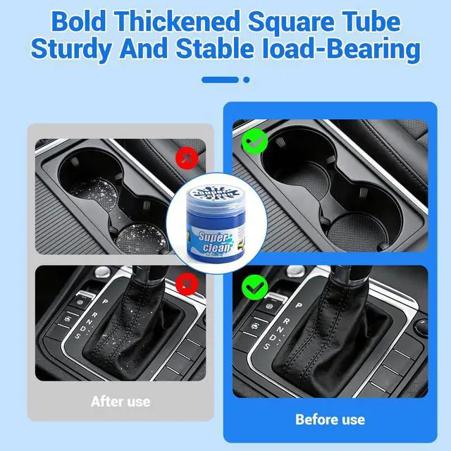 Alt view image 6 of 7 - 3 Jars Car Cleaning Gel, Auto Interior Cleaning Putty with Puller, Dust Remover for Car Vents, Keyboard & Detailing